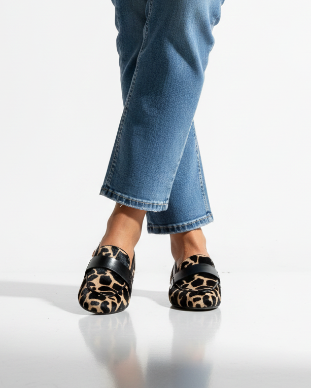 Louise | Leopard Moccasins